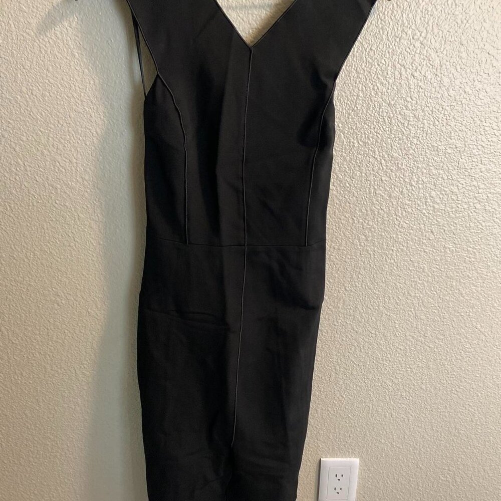 Rag & Bone Women's Bandage Midi Black Dress X Back Detail